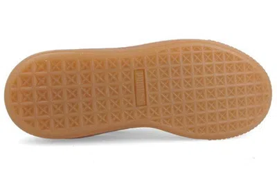 Puma Suede Platform Pink/white In Multi