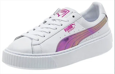 Puma Basket Platform Rainbow 'white'