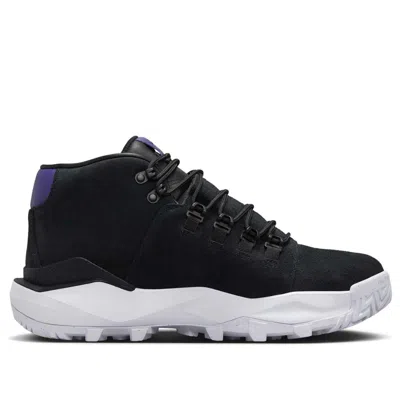 Nike Man Ankle Boots Black Size 9.5 Leather In Black