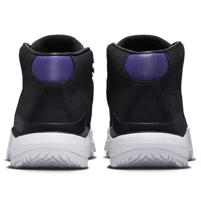 Nike Man Ankle Boots Black Size 9.5 Leather In Black