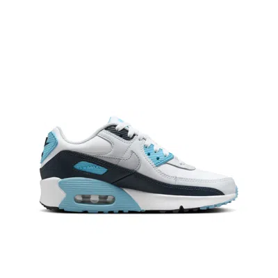 Nike (gs)  Air Max 90 'baltic Blue' In White