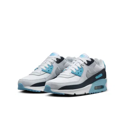 Nike (gs)  Air Max 90 'baltic Blue' In White
