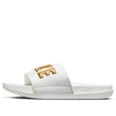 Nike (wmns)  Offcourt Slide 'summit White Metallic Gold' In Multi