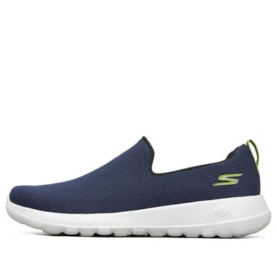 Skechers Go Walk Max 'navy Lime' In Blue