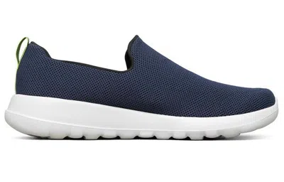 Skechers Go Walk Max 'navy Lime' In Blue