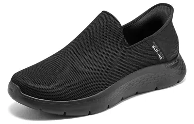 Skechers Ultra Flex 3.0 Smooth Step Mens Memory Foam Breathable Slip-on Sneakers In Black