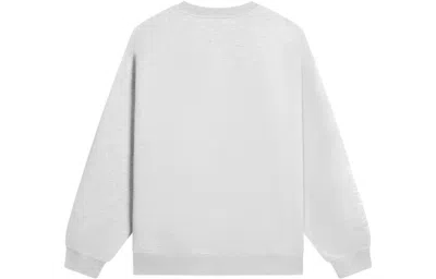 Li-ning Badfive Graphic Sweatshirt 'grey' In Gray