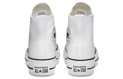 Converse White Chuck Taylor All Star Lift Platform High Sneakers In White Black