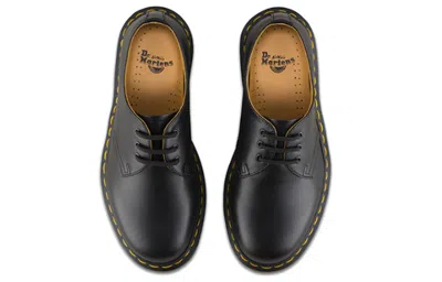 Dr. Martens Black Leather Oxfords And Derbies In Black