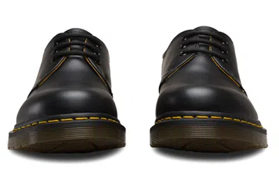 Dr. Martens Black Leather Oxfords And Derbies In Black