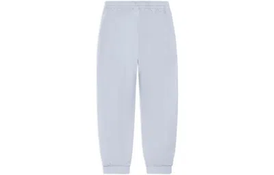 Li-ning Badfive Logo Knit Sweatpants 'light Grey' In Blue