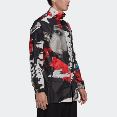 Adidas Originals Men's Y-3 Graffiti Printing Loose Long Sleeves Jacket Multi-color In Black
