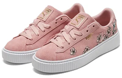 Puma (wmns)  Platform Strap Pink/white In Multi