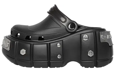 未使用 BALENCIAGA ×Crocs HARDCROCS サンダル 38 Balenciaga X Crocs Hardcrocs Sandals In Black | ModeSens