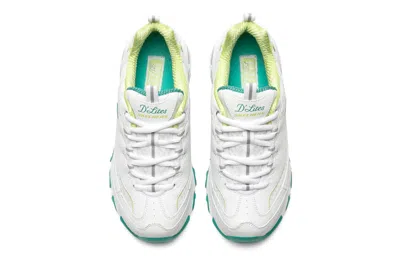 Skechers (wmns)  D Lites 1.0 Low-top Running Shoes White/green In Multi
