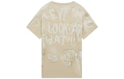 Li-ning X Disney Donald Duck Graphic T-shirt 'khaki' In Neutral