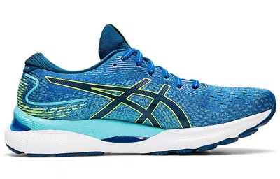 Asics Gel-nimbus 24 'lake Drive Hazard Green' In Blue