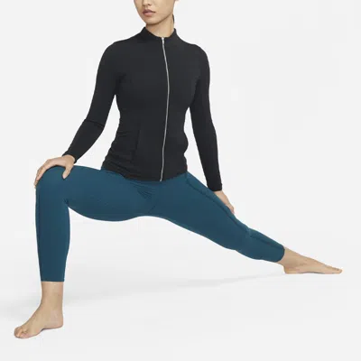 Nike Yoga Luxe Dri-fit Full Zip Jacket In Black