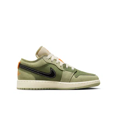 Air Jordan (gs)  1 Low Se Craft 'sky J Light Olive' In Green