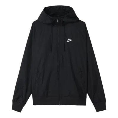 Nike Outdoor Sports Zipper Windproof Casual Jacket Black