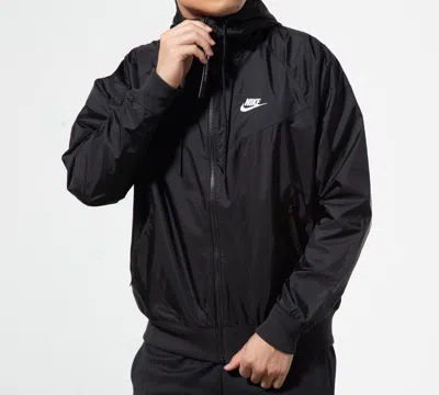 Nike Outdoor Sports Zipper Windproof Casual Jacket Black