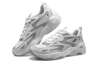 Skechers D'lites Hyper Burst 'grey White' In Multi