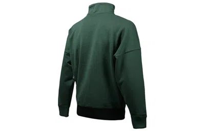 Vans Stitching Pullover Sweater Men Green In Black