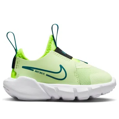 Nike (td)  Flex Runner 2 'barely Volt' In Green