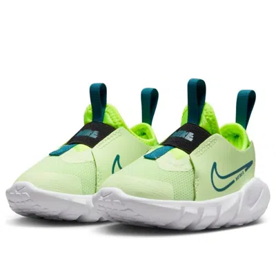 Nike (td)  Flex Runner 2 'barely Volt' In Green