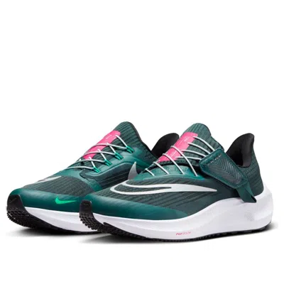 Nike (wmns)  Air Zoom Pegasus 39 Flyease 'deep Jungle Metallic Silver' In Green