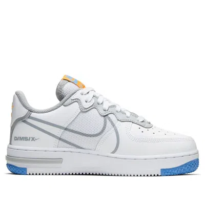 Nike (gs)  Air Force 1 React Su 'white Light Smoke Grey' In Multi