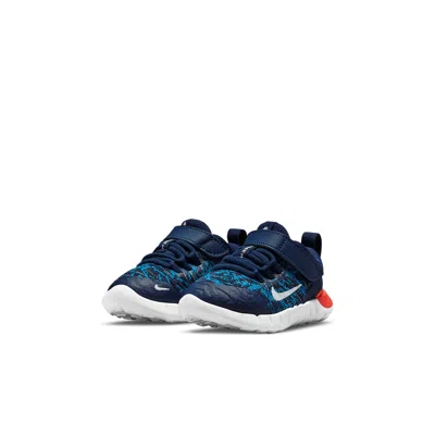 Nike (td)  Free Rn 2021 'midnight Navy Orange' In Multi