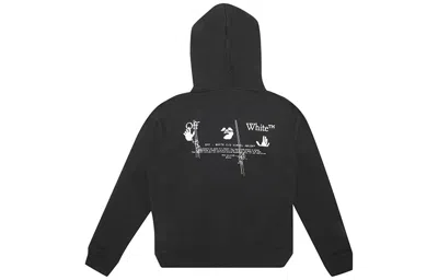 Off-white Fw20 Embroidery Hooded Pullover Men Black