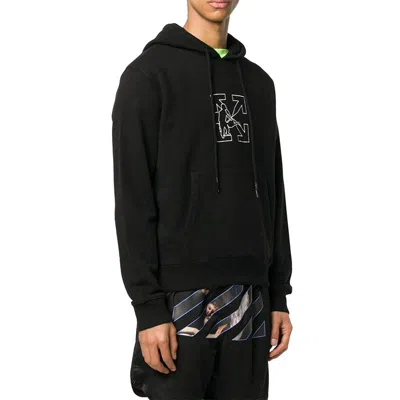 Off-white Fw20 Embroidery Hooded Pullover Men Black