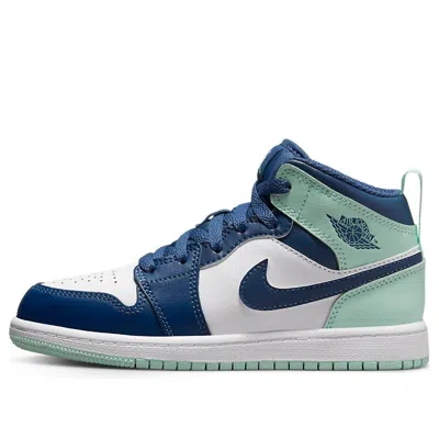 Air Jordan (ps)  1 Mid 'blue Mint' In Multi