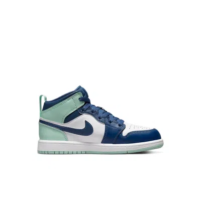 Air Jordan (ps)  1 Mid 'blue Mint' In Multi