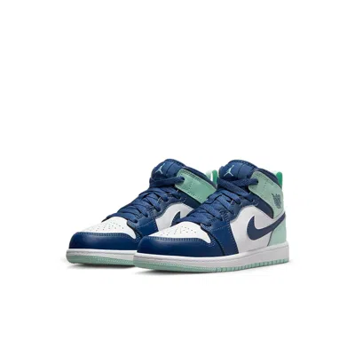 Air Jordan (ps)  1 Mid 'blue Mint' In Multi