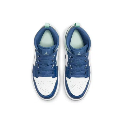 Air Jordan (ps)  1 Mid 'blue Mint' In Multi