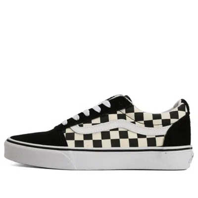 Vans Old Skool Platform Sneakers In Checkerboard-black In Black