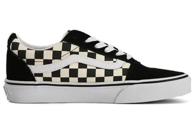 Vans Old Skool Platform Sneakers In Checkerboard-black In Black