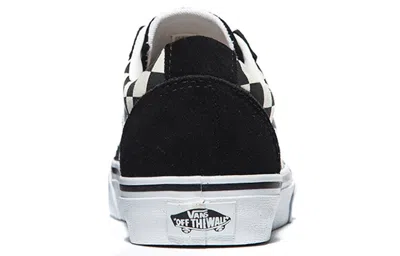Vans Old Skool Platform Sneakers In Checkerboard-black In Black