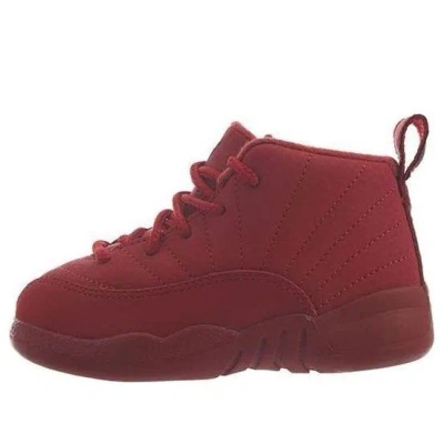 Air Jordan (td)  12 Retro 'all Gym Red' In Burgundy