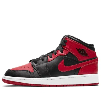 Air Jordan (gs)  1 Mid 'banned' In Red
