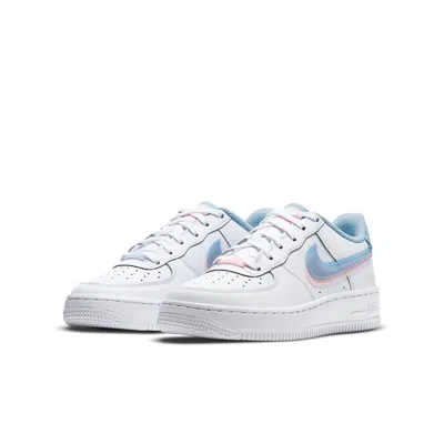 Nike (gs)  Air Force 1 Lv8 'double Swoosh' In White