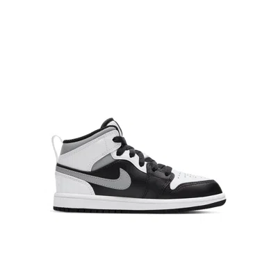 Air Jordan (ps)  1 Mid 'white Shadow' In Black