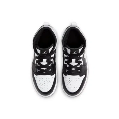 Air Jordan (ps)  1 Mid 'white Shadow' In Black