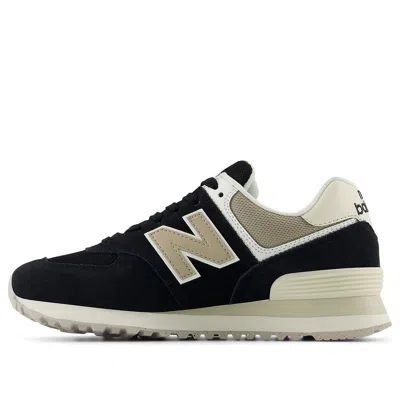 New Balance (wmns)  574 'black Elephant Bone' In White