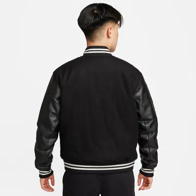Nike Authentics Varsity Jacket 'black White'