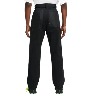 Nike Black Logo-printed Functional Pants In Black
