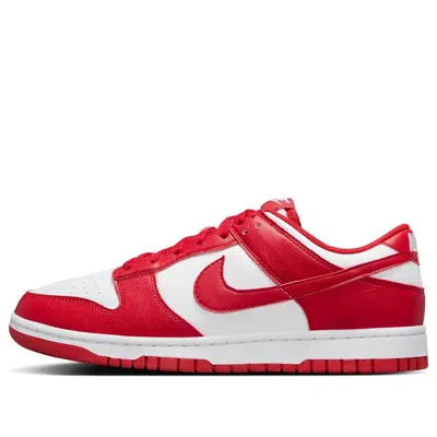 Nike Dunk Low Next Nature Sneaker In Red And White